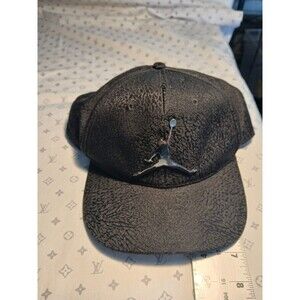 Jordan Hat Cap Snap Back Youth One Size Black Elephant Print Jumpman Bump Cap